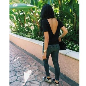 Dark grey/black iro jeans t shirt